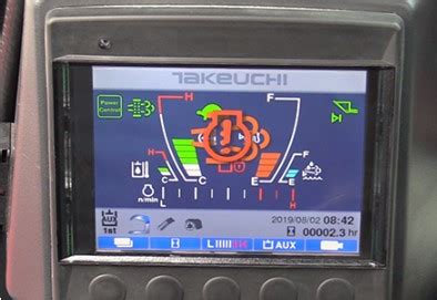 takeuchi mini excavator warning lights|takeuchi warning light symbol.